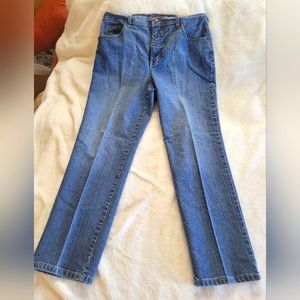 Gloria Vanderbilt - Women's  Straight Med Stone Wash Jeans Size 14